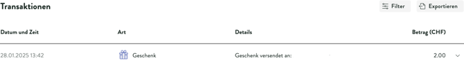 Geschenk_Kontoverlauf